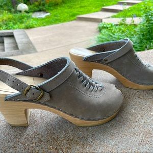 No. 6 Clogs - Issa open back with lattice detail